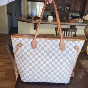 Louis Vuitton Neverfull Damier Azur